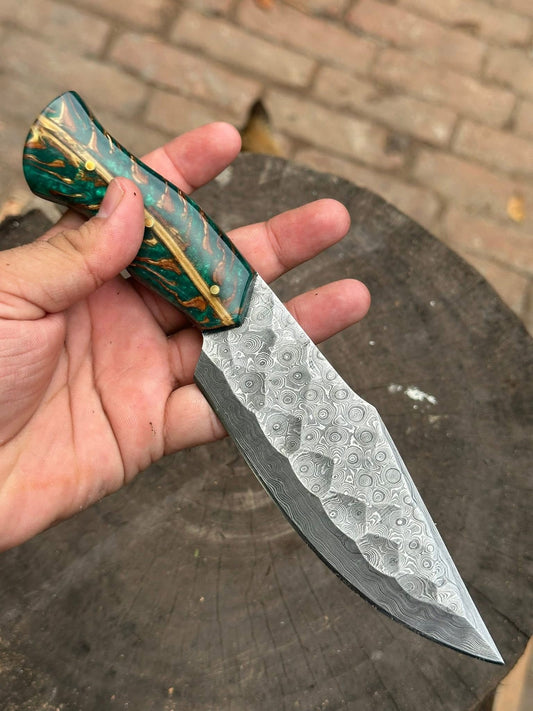Handmade Damascus Steel Hunting Knife