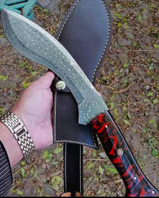 Handmade Damascus Steel Kukri
